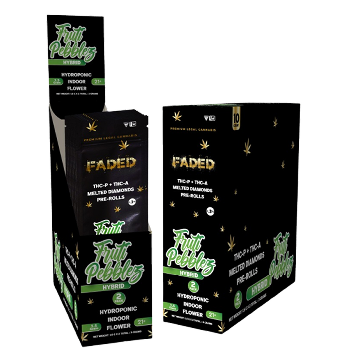 Faded 2 Count Fruti Pebblez THCA Prerolls