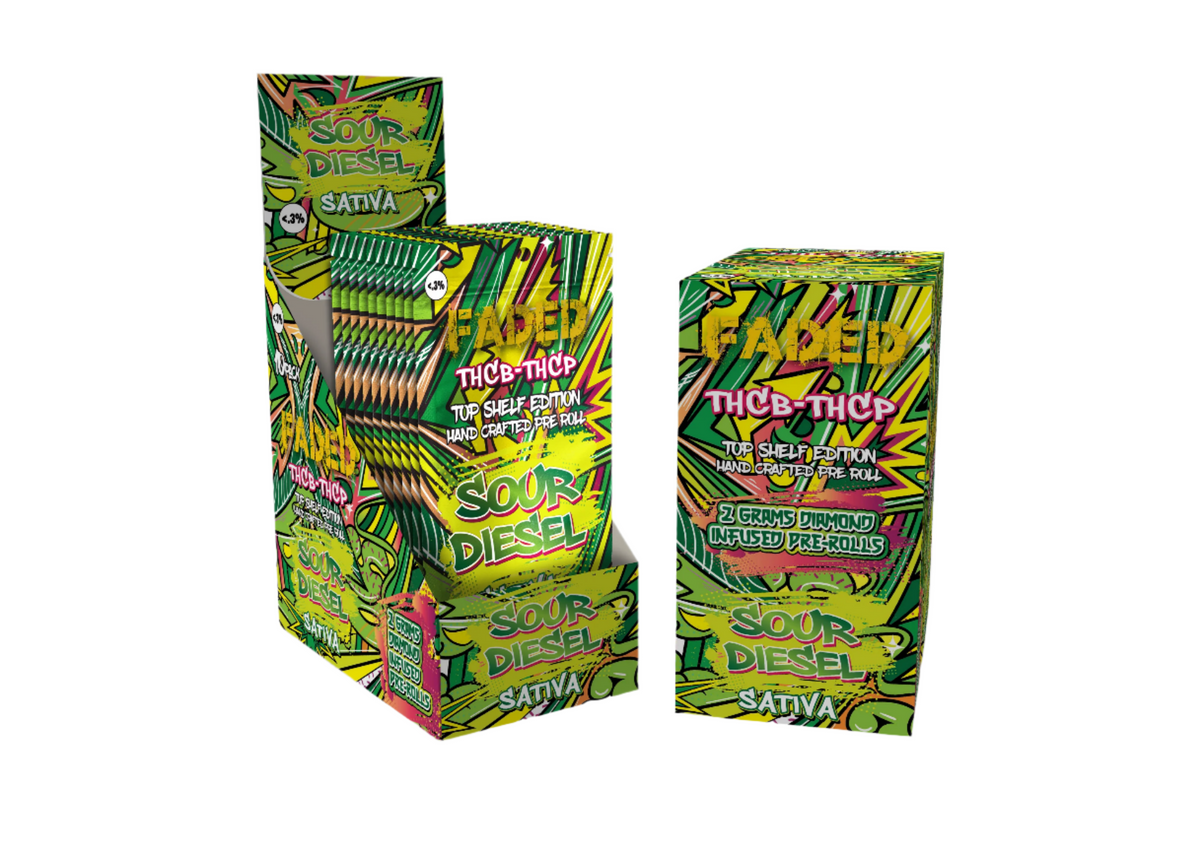 Faded Top Shelf Edition THC-B + THC-P 2GM Pre-rolls 5CT