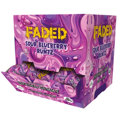 Faded Sky High Blend Gummies Sour Blueberry Runtz | THC-A + D9 | 1250 MG Per Gummy