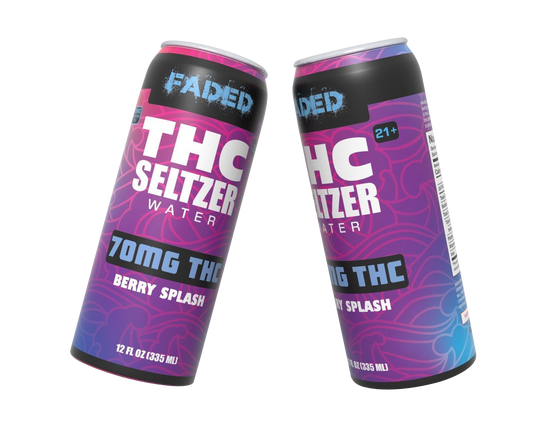 THC Seltzer Water 70MG THC Berry Splash