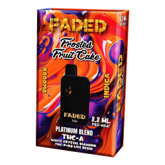 FADED PLATINUM BLEND THC-A 8.8ML DISPOSABLES | FROSTED FRUIT CAKE