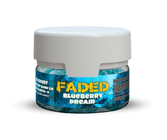 Knock-Out Blend 2.0 THC-P + D9 Blueberry Dream Gummies 20Ct Jar | 30000 MG Jar