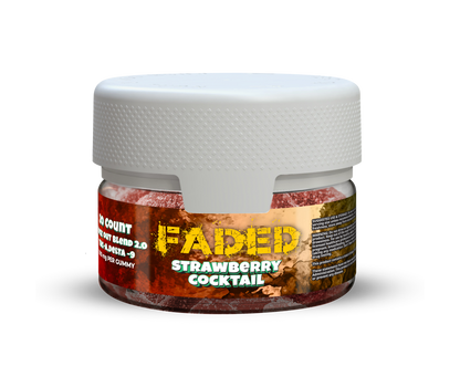Faded Knock-Out Blend 2.0 THC-A + D9 Gummies 20Ct Jar | 20000MG Jar