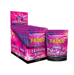 Faded D9 Mixed Blend Gummies Tropical Bliss 5000 MG Per Bag | 50000 MG Per Box